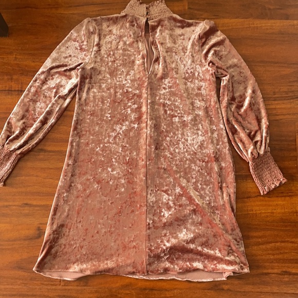 Ali & Jay pink velvet  dress size small - Picture 2 of 4